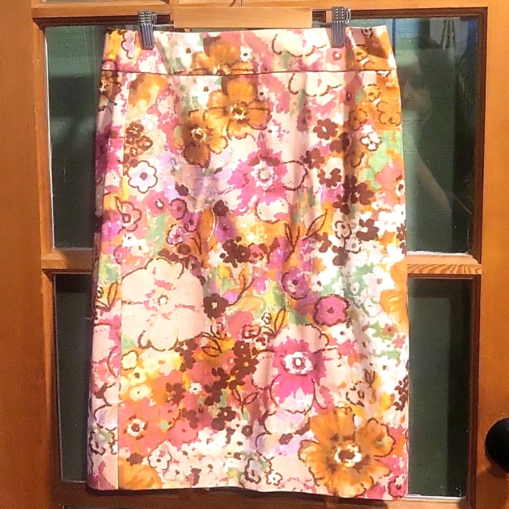 Floral pencil skirt from J. Crew, size 4